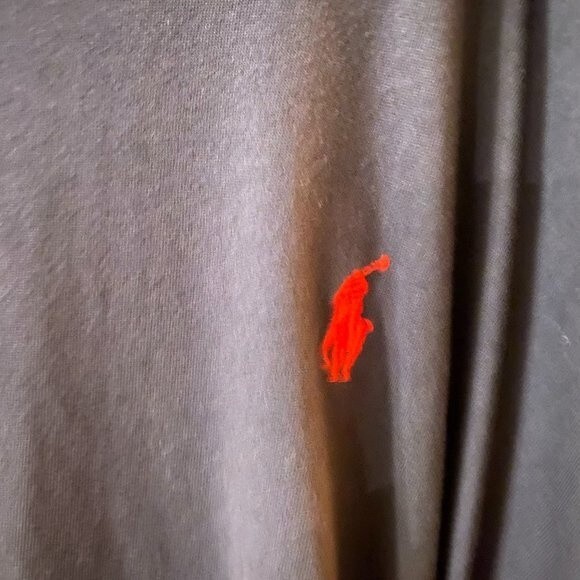 Polo Ralph Lauren, Men's SS T-shirt, 2xb/2G,  Dark Blue with red polo - Picture 2 of 5